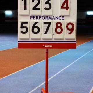 Resultattavle Polanik på hjul med 9 siffer svingbar