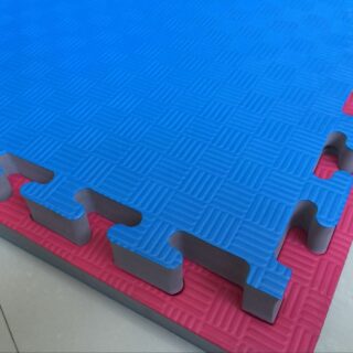 Flettematte 100x100x2.3cm rød/blå - 10 stk