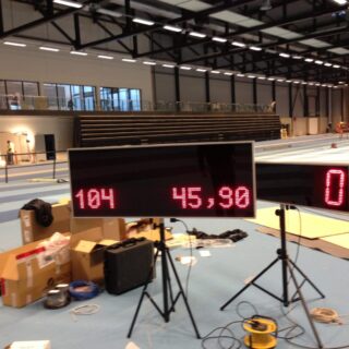 Tavle til tekniske øvelser med to linjer LED