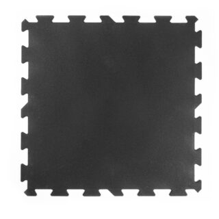 Svart 10mm Gummigolv 1 x 1m, Pussel, C1X overflate