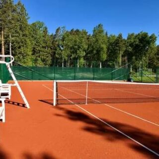 rødstubb tennisgrus